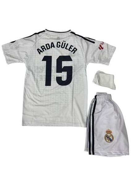 Real Madrid Arda Güler 3 Lü Set Çocuk Futbol Forması Forma+Şort+Çorap