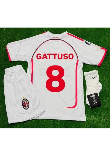 Milan Gattuso Çocuk Forması 3lü Set Beyaz