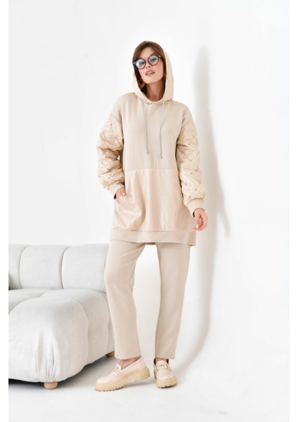 Kadın Kapitone Takım Beige fiyatları