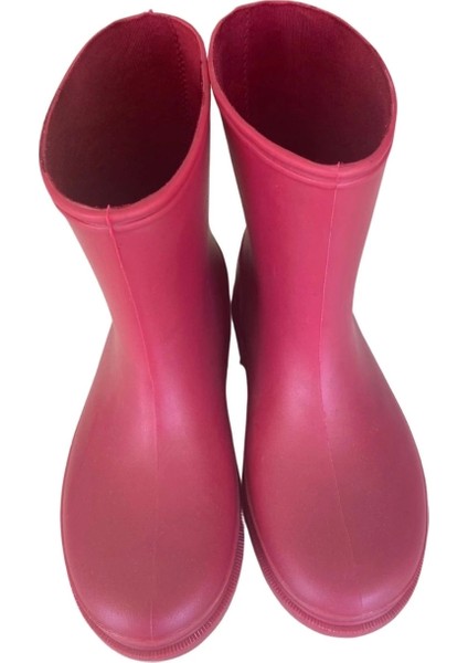 Bahçe ve Yağmur Renkli Çocuk Çizmesi 26-35 Pembe