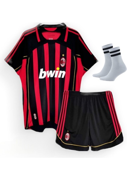 Milan Nesta 2006 2007 Kırmızı Siyah Nostalji Çocuk Forması fiyatları