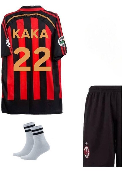 Kaka Leite 2006 2007 Kırmızı Siyah Nostalji Çocuk Forması
