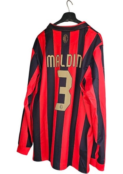 Milan 125. Yıl Yêni Sezon Maldini 3 Özel Tasarım Yetişkin Futbol Forması