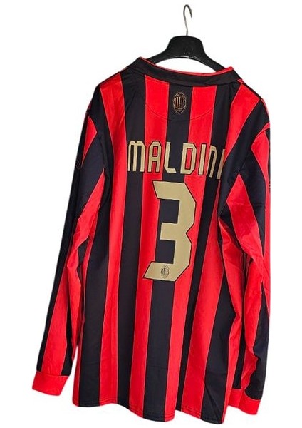 Milan 125. Yıl Yêni Sezon Maldini 3 Özel Tasarım Yetişkin Futbol Forması modelleri
