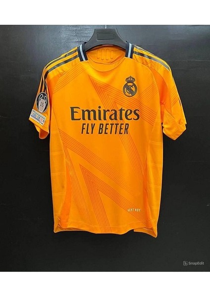 R.e.a.l M.a.d.r.i.d 2024/25 Yeni Sezon #8 Toni Kroos Deplasman Futbol Forması (Turuncu) fiyatları