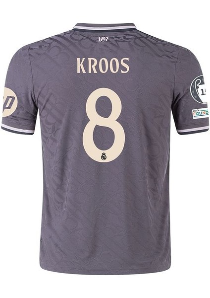 R.e.a.l M.a.d.r.i.d 2024/25 Yeni Sezon #8 Toni Kroos Alternatif Futbol Forması (Gri)