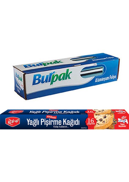 Alüminyum Folyo Ve Pişirme Kağıdı 2 Parça Ekonomik Mutfak Seti 4