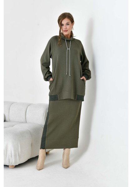 Kadın Etekli Takım Haki modelleri