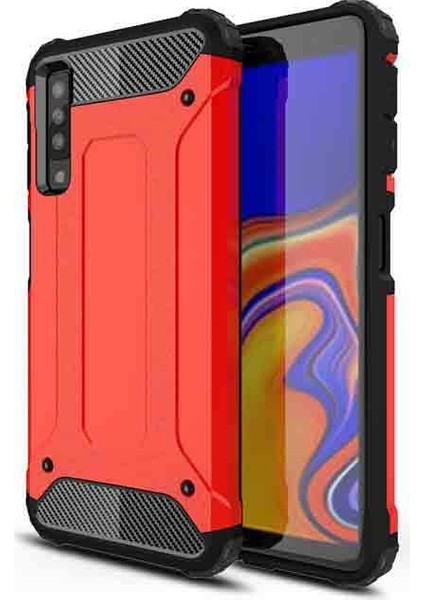 Galaxy A7 2018 Kılıf Zırh Tank Sert Korumalı Silikon Crash Silikon Kapak