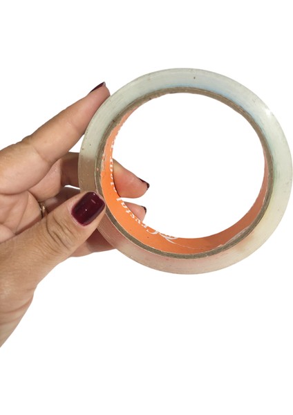 Büro Bandı Büyük Bant Makinesi Uyumlu Şeffaf Bant 60 Metre 18 mm Kalın Selobant Bant- 3 Adet