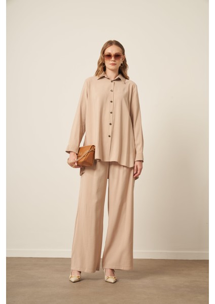 Kadın Kupra Takım Beige