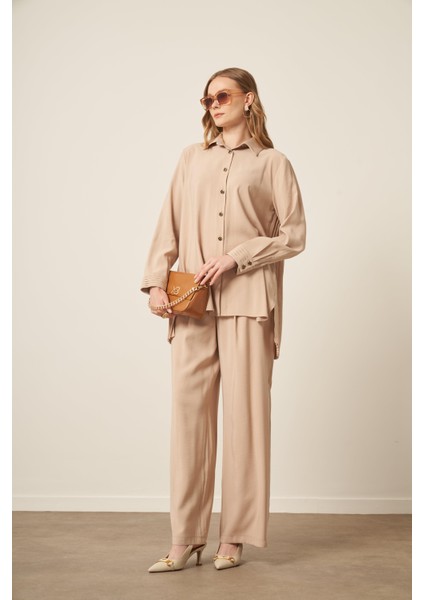 Kadın Kupra Takım Beige indirimleri