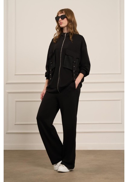 Kadın Pantolonlu Takım Siyah