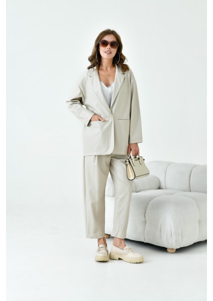 Kadın Deri Takım Beige fiyatları