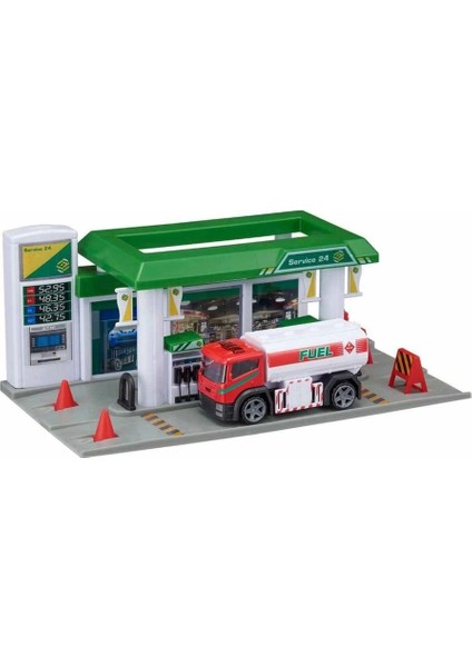 Nessiworld Teamsterz Service Station Petrol Istasyonu Seti