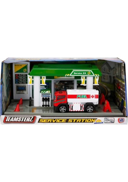 Nessiworld Teamsterz Service Station Petrol Istasyonu Seti