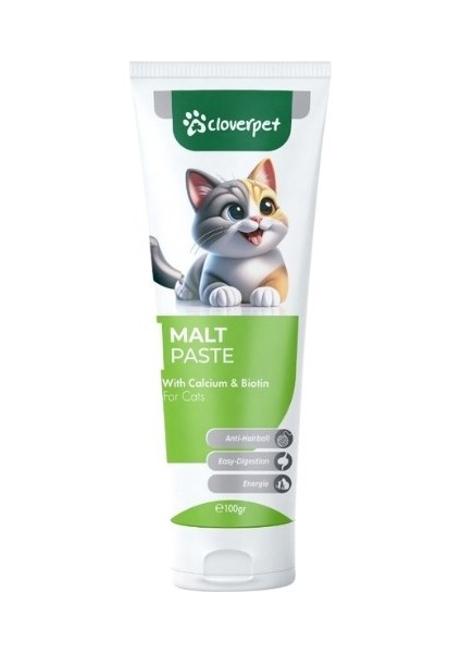 Cloverpetgross Kedi Malt Paste 100 Gr
