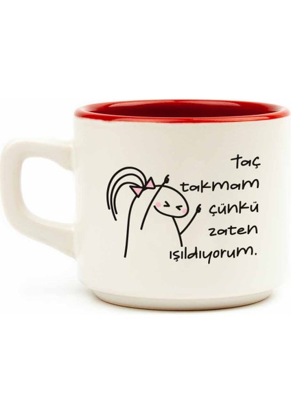 Taç Takmam Çünkü Zaten Işıldıyorum. Venüs Kupa - Hediyelik Kupa Fincan Mug