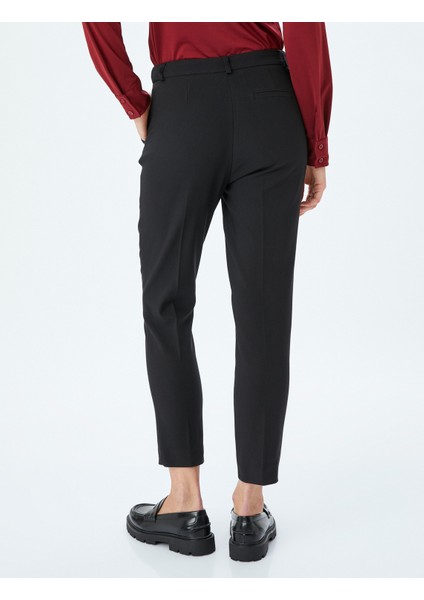 Yeni Sezon Cepli Slim Fit Cigarette Kumaş Pantolon fırsatları
