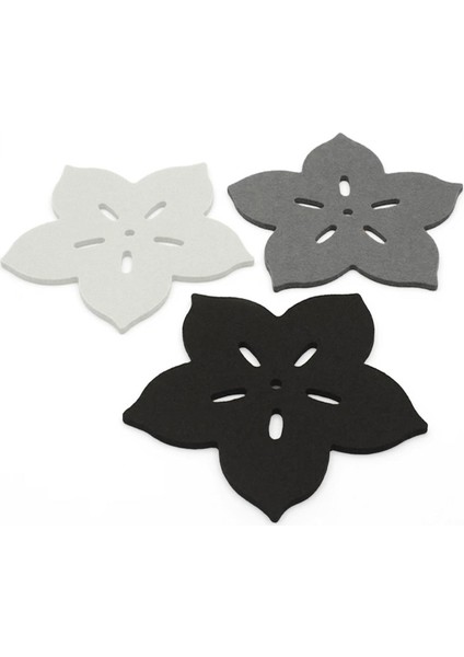 9'lu Üç Renk Çiçek Desenli Bardak Altlığı 10X10CM modelleri