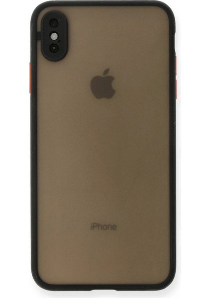 Apple iPhone Xs Max Kılıf Montreal Silikon Kapak - Siyah