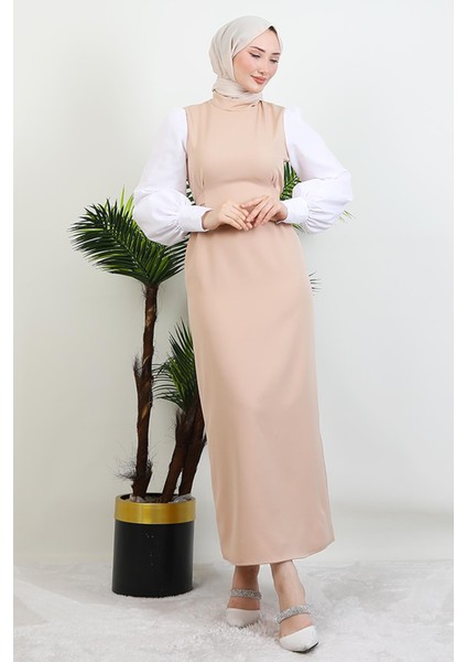 Ekin Tesettür Elbise Sütlükahve fiyatları