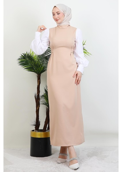 Ekin Tesettür Elbise Sütlükahve fırsatları