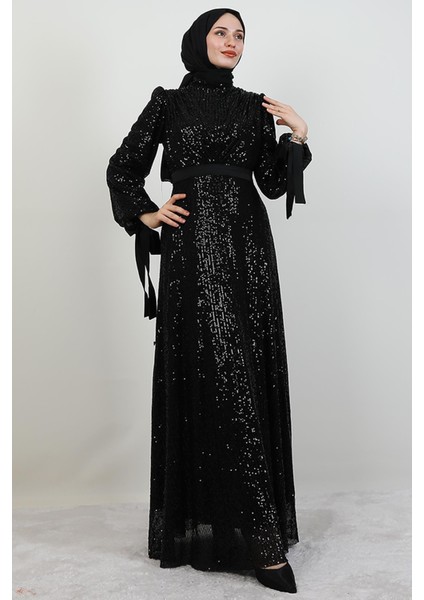 Göğsü V Drapeli Elbise Siyah modelleri