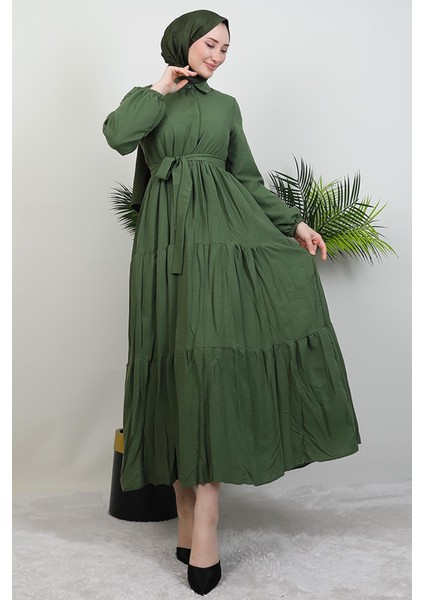 Evren Düğmeli Elbise Haki fiyatları