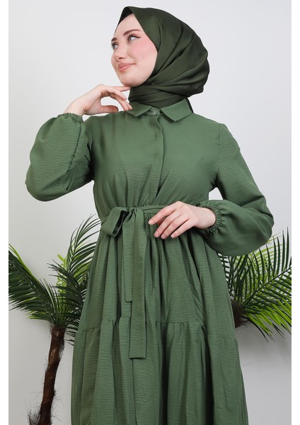 Evren Düğmeli Elbise Haki indirimleri