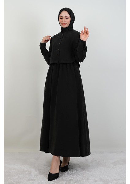 Ebra Modal Elbise Siyah fırsatları