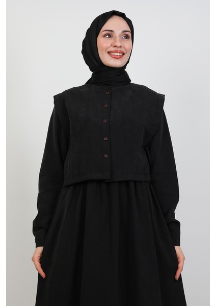 Ebra Modal Elbise Siyah indirimleri