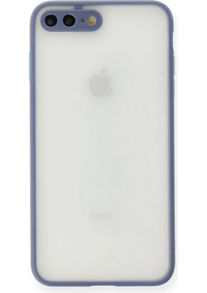 Apple iPhone 7 Plus Kılıf Montreal Silikon Kapak - Gri