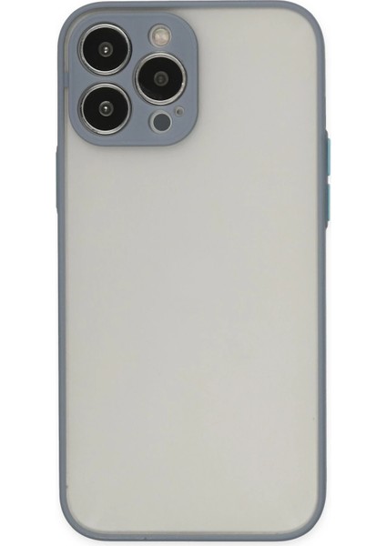 Apple iPhone 14 Pro Max Kılıf Montreal Silikon Kapak - Gri