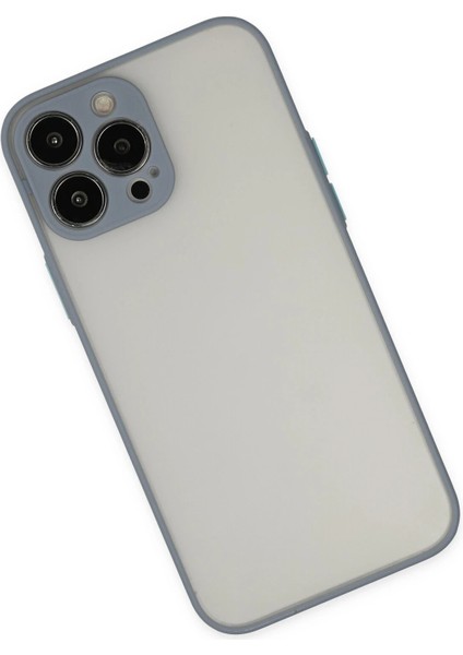 Apple iPhone 14 Pro Max Kılıf Montreal Silikon Kapak - Gri