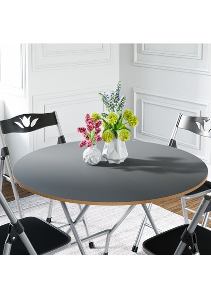 Şık Füme Katlanır Masa ve 4 Sandalye Seti, Modern ve Kullanışlı Tasarım modelleri