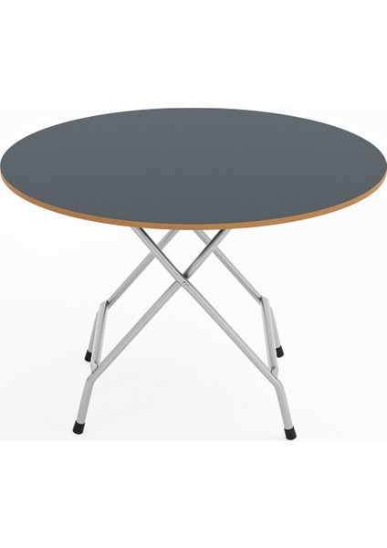 Şık Füme Katlanır Masa ve 4 Sandalye Seti, Modern ve Kullanışlı Tasarım