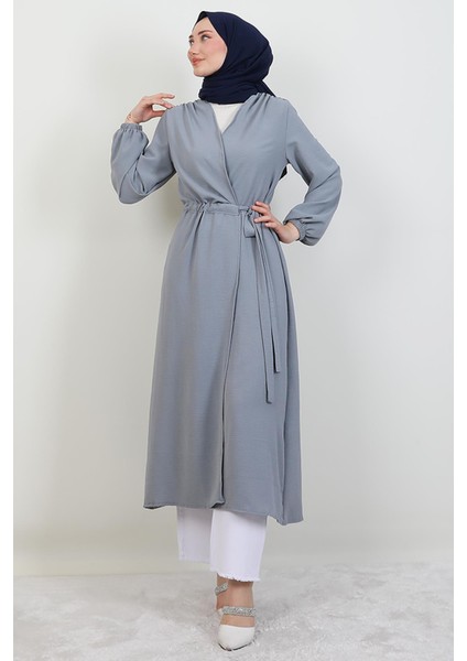 Belden Bağlamalı Kap Gri