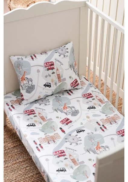 Organik Bebek Lastikli Çarşaf (120X200+20) London fiyatları