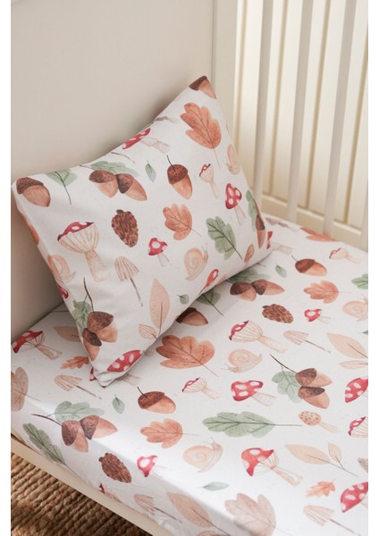 Collection Organik Bebek Lastikli Çarşaf (80X160+15) Mantar fırsatları