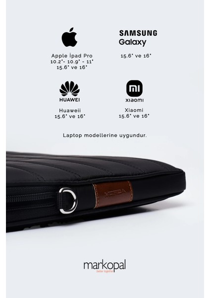Macbook Kılıf Notebook Çanta Tablet Laptop Kılıfı 15"-16" Çizgili Su Geçirmez Omuz Askılı modelleri