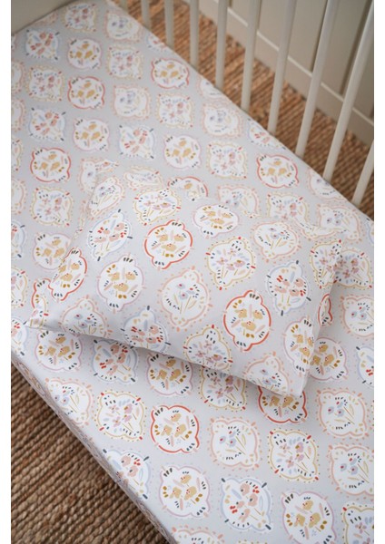 Collection Organik Bebek Lastikli Çarşaf (80X160+15) Çiçekli
