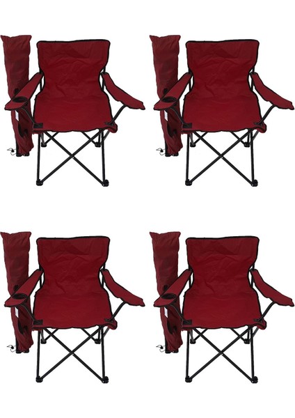 Kırmızı Katlanır Masa ve 4 Kamp Sandalyesi Takımı fiyatları