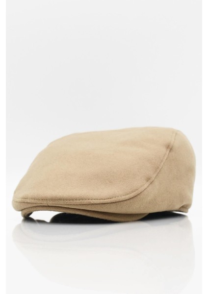 Erkek Kasket Camel Şapka Ingiliz Stili Kep