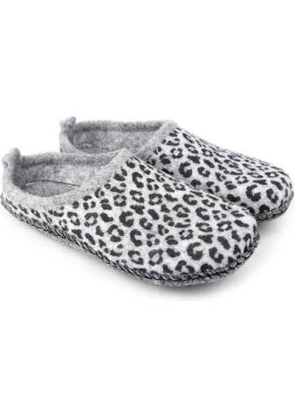 15525 Kadın Keçe Kumaş Sessiz Taban Ev-Halı Terliği