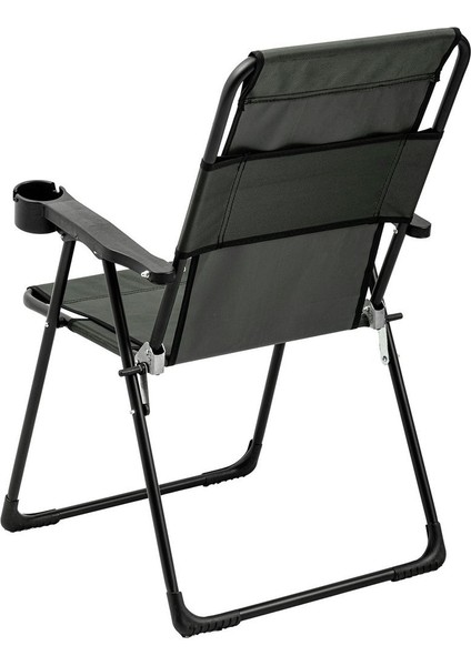4'lü Katlanır Kamp Sandalyesi ve Masa Seti, Taşıma Çantasıyla, Haki, 130 kg Kapasite fırsatları
