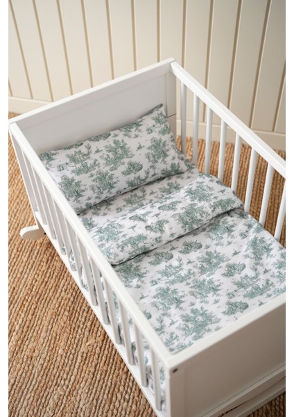 Anne Yanı Nevresim Takımı 60X100 - Toile De Jouy