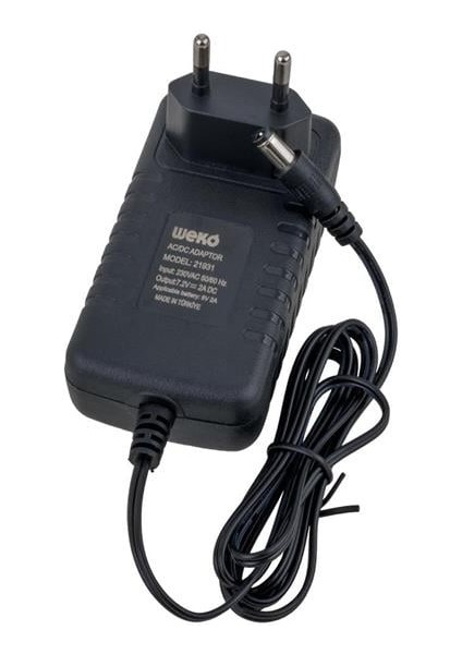 Robinanka Weko 7.2 Volt - 2 Amper 5.5 x 2.5 Uçlu Ledli Yerli Üretim Akü Şarj Cihazı (OUT:6V-2A)