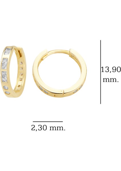 14 Ayar Altın Minimalist Huggie Küpe Zarif ve Modern Tasarım T141 fiyatları