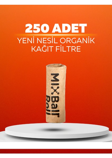 250 Adet Kilitli Ambalaj Yeni Nesil Organik Kağıt Filtre Zıvana